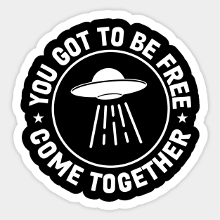 Come Together UFO Sticker